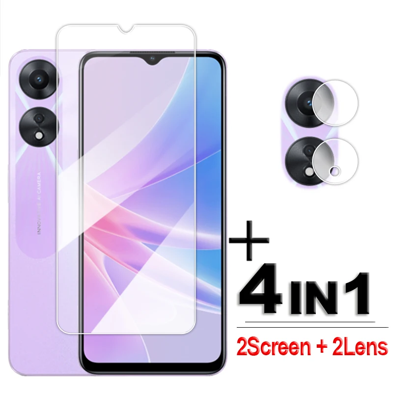 Per Oppo A78 5G Glass Full Glue Pellicola Salvaschermo Trasparente Per Oppo A58 A58X A78 5G Vetro Temperato Oppo A58 A58X A78 5G Pellicola Per Lenti