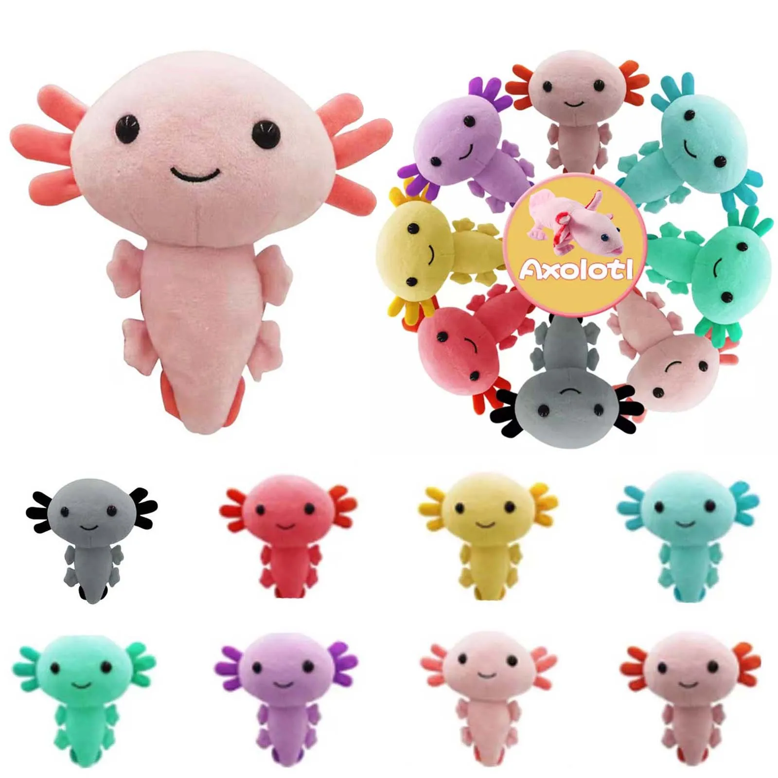 Kawaii Axolotl Peluche Axolotl Giocattolo Axolotl Pesce Axolotl Peluche Figura Bambola Kawaii Animale Rosa Axolotl Peluche Regali