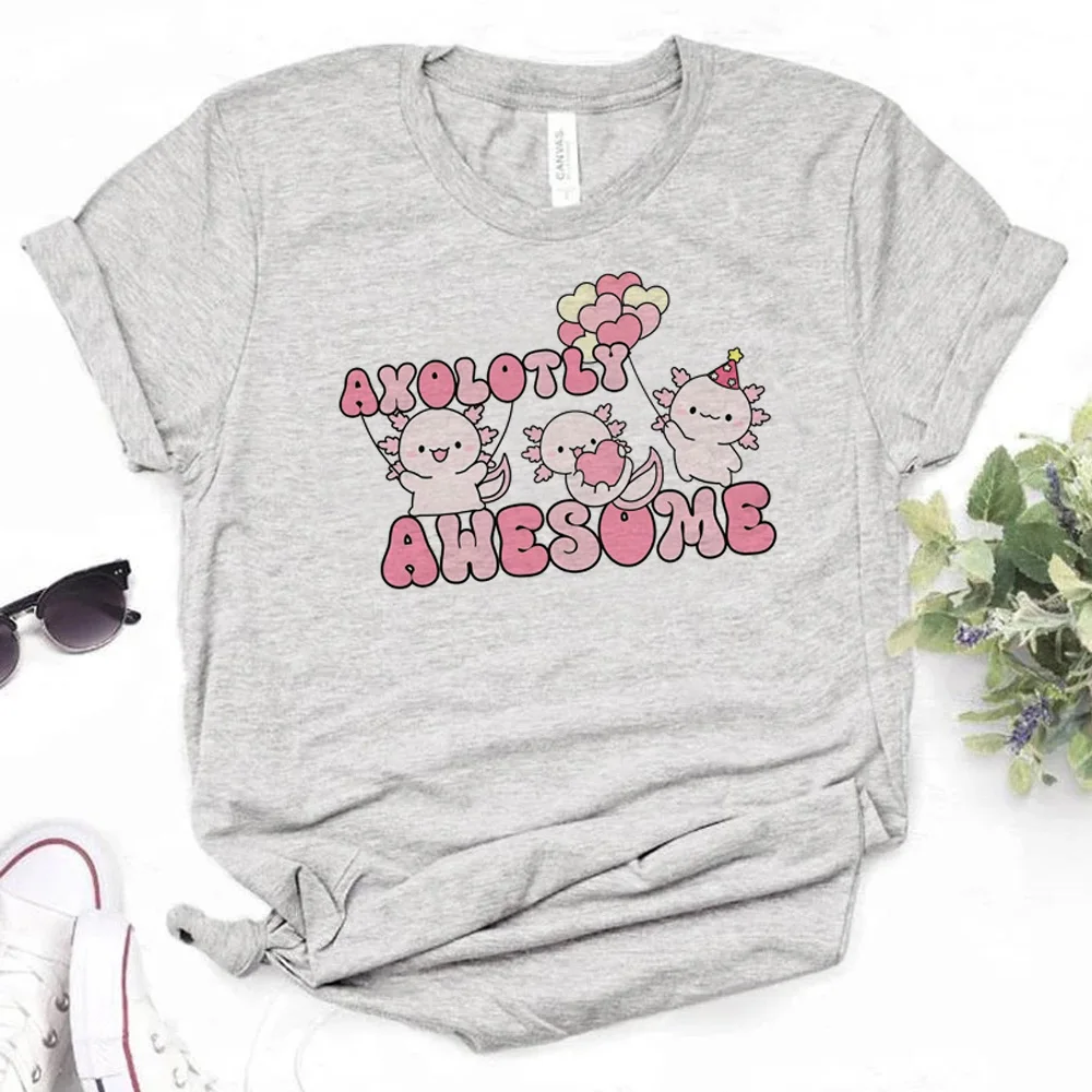 Axolotl Top Donna Comic Anime Summer Tee Girl Comic Abbigliamento