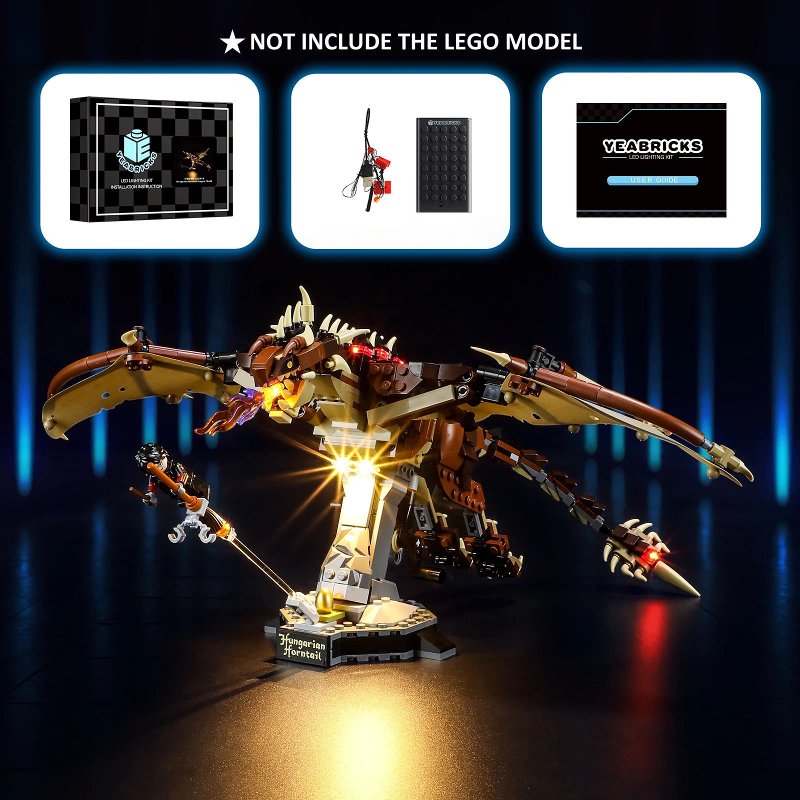 Joy Mags Led Light Kit Per 76406 Building Blocks Set (Non Includere Il Modello) Giocattoli In Mattoni Per Bambini