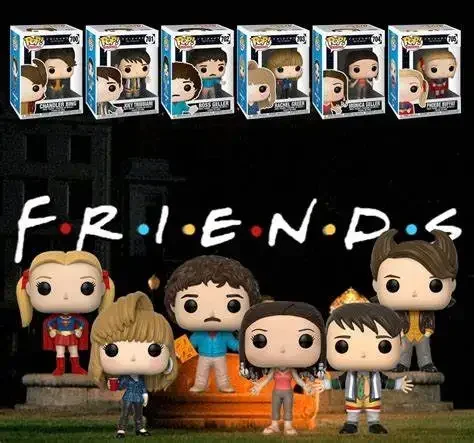 Funko Pop Friends Rachel Green #261 Ross Geller #262 Action Figures Collection Model Toys For Children Birthday Christmas Gift