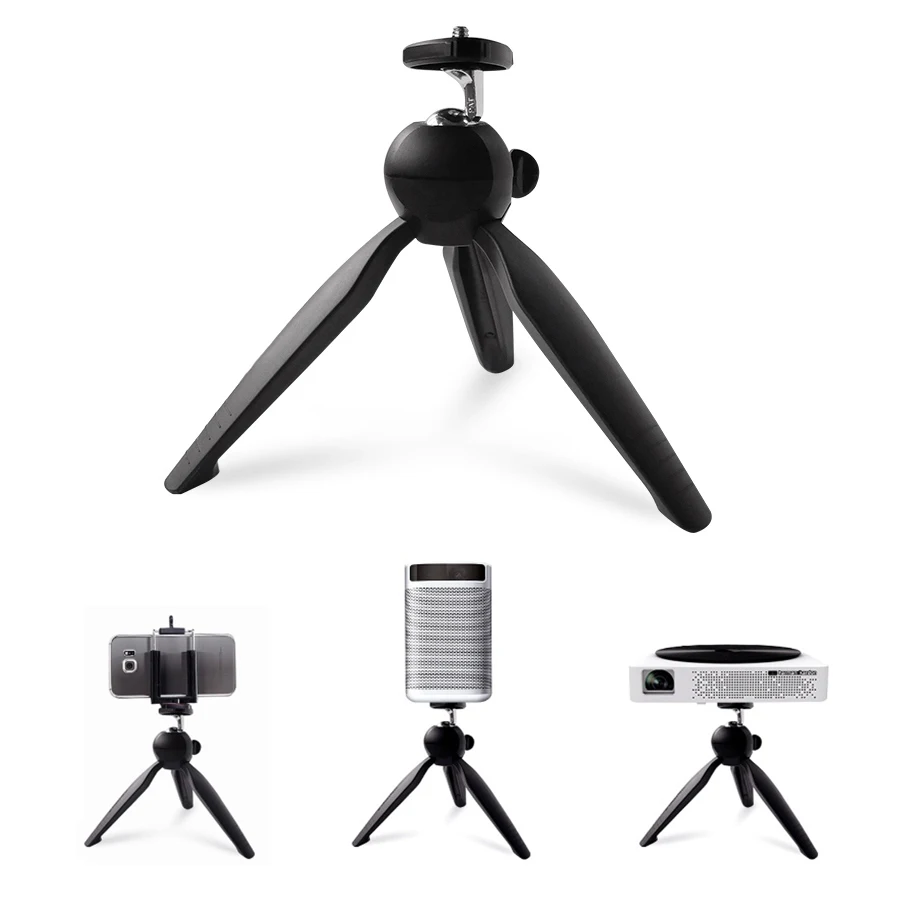 Portatile Mini Treppiede Da Tavolo Proiettore Supporto Generico 1/4 Interfaccia Vite Per Xgimi Cc Kk Z6 Halo/ Mogo/ Mogo Pro Gioco X G02V G03V