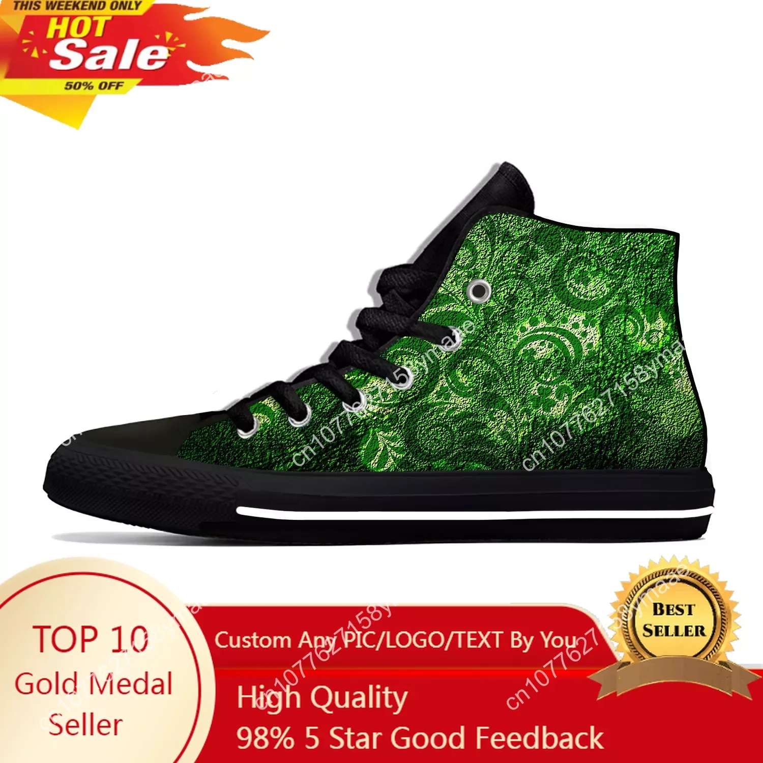 Hot Cool Saint St Patricks Day Shamrock Ireland Irish Cool Casual Shoes Leggero Uomo Donna Sneakers High Top Board Shoes