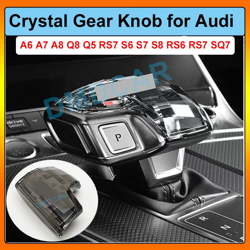 Copertura In Cristallo Della Manopola Del Cambio Compatibile Per Audi A6 /A7/A8/Q8/Q5/Rs7/S6/S7/S8/Rs6/Rs7/Sq7 2017-2022