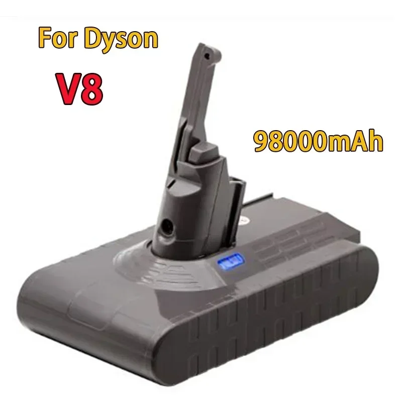 2023 Nuova Batteria 98000Mah 21.6 V Ad Alta Capacità Ricaricabile Dyson V8 Absolut/Fluffy/Tier/Li-Ion Aspirapolvere