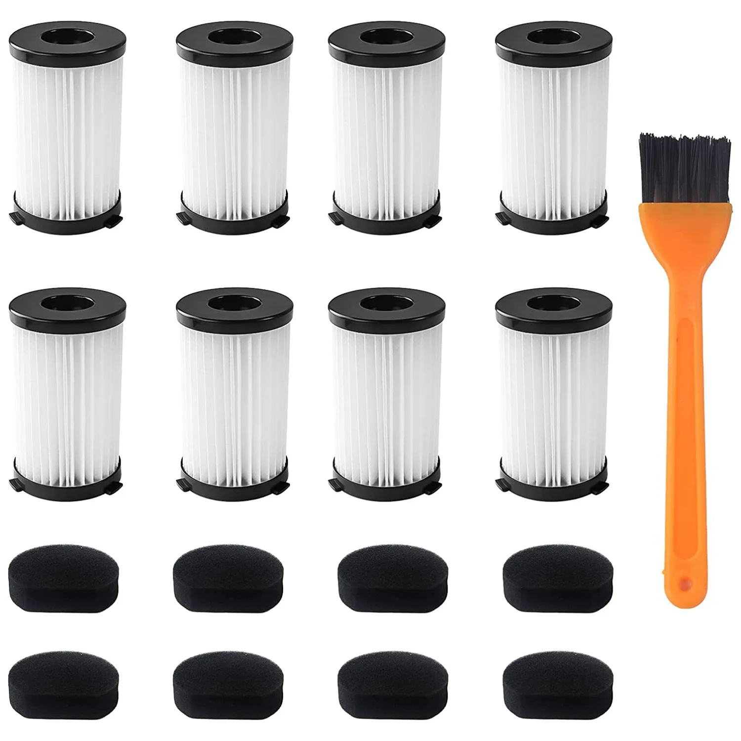 Filtri Di Ricambio Per Aspirapolvere Moosoo D600 E Ariete Handyforce Rbt 2761 Rbt 2759 Include 8 Filtri + 8 Filtri In Schiuma