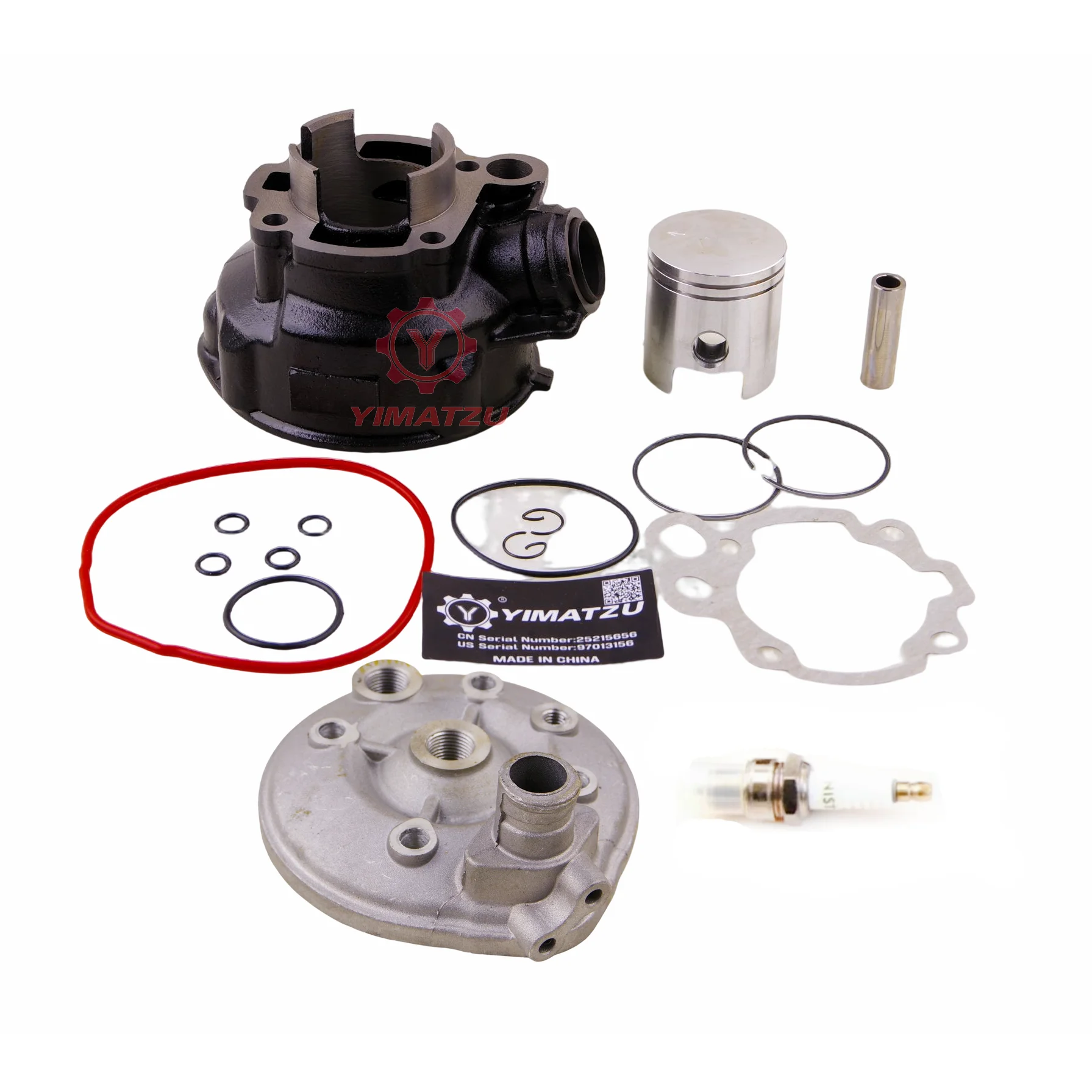 Yimatzu Moto 47Mm Big Bore Kit Cilindro Performant Per Yamaha Am6, Modifica Necessaria,