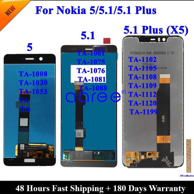 Schermo Lcd Per Nokia 5 Lcd Per Nokia 5.1 Schermo Lcd Per Nokia 5.1 Plus Lcd Disaplay Schermo Lcd Touch Digitizer Assembly