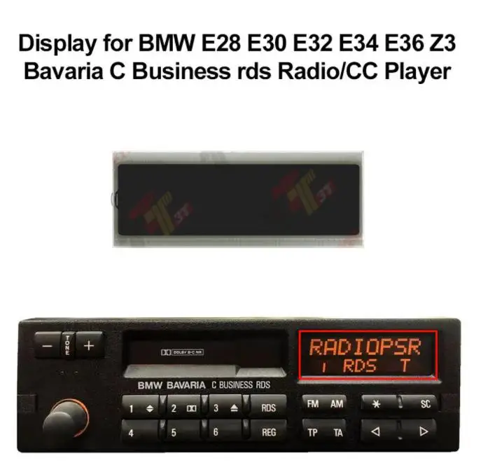Display Lcd Cruscotto Per Bmw E28 E30 E32 E34 E36 Z3 Bavaria C Business Rds Radio/Cc Player
