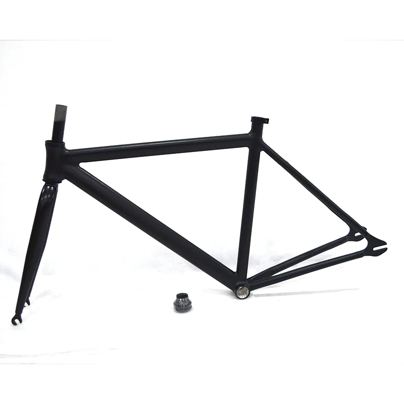 Telaio Bici In Alluminio Fixie 700C Telaio Bici Singola Velocità Da Corsa 48/52Cm Forcella Anteriore In Lega Telaio Pista Economico Per Bicicletta Per