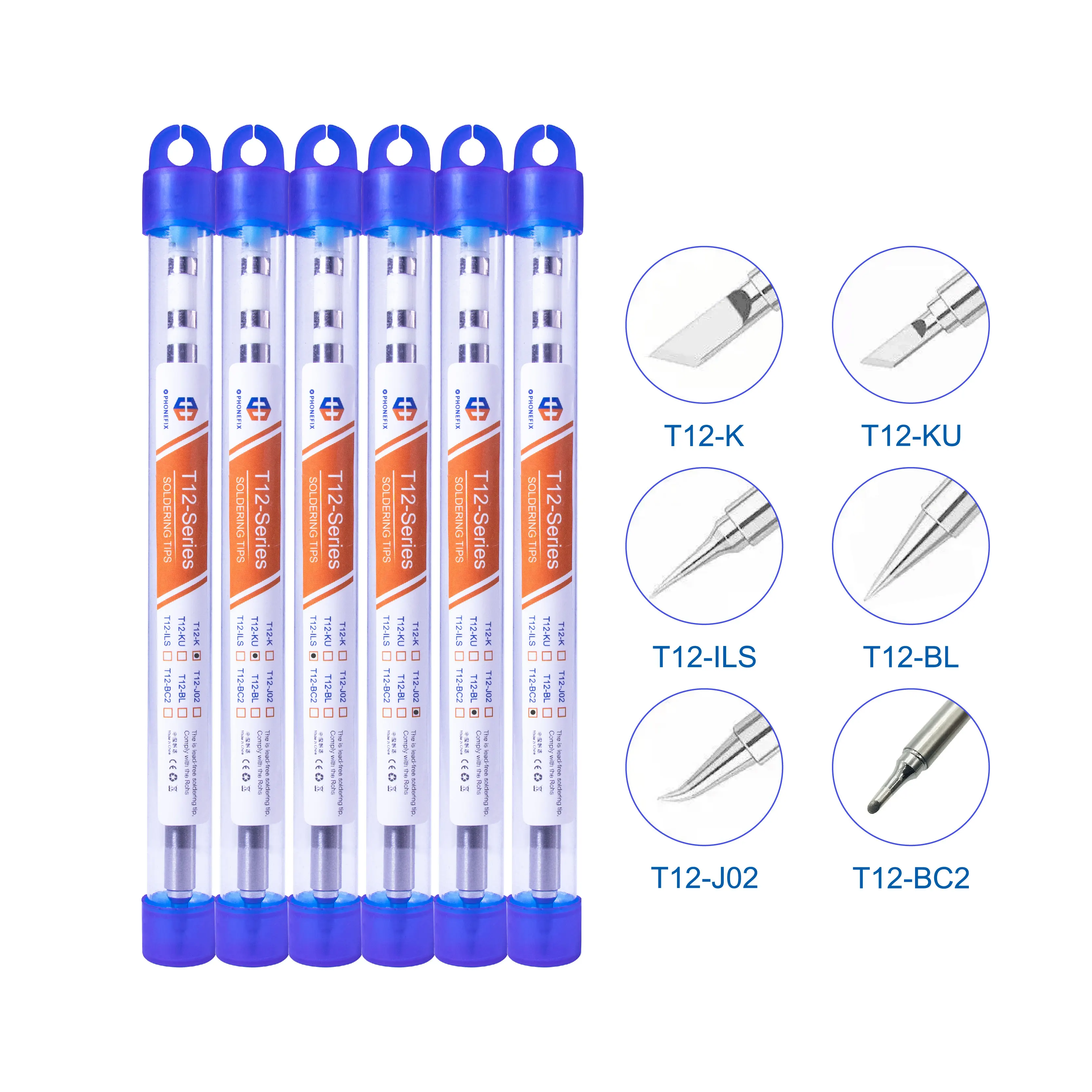 Punte Per Saldatore T12 T12-K Ku Bc2 Bl Ils Jl02 Riscaldatore Di Ricambio Testa Di Saldatura Universale T12 Stazione Di Saldatura Per Saldatura Digita