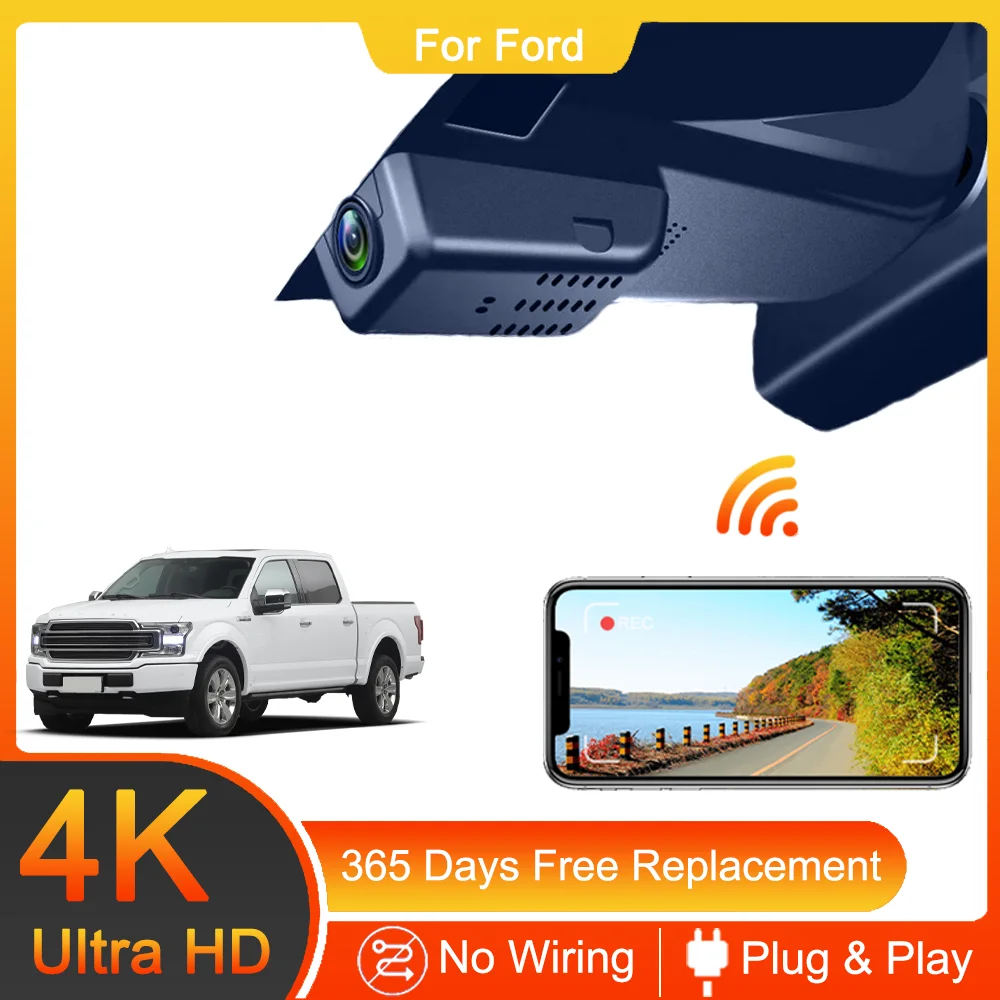 Per Ford Edge Escape Territory Focus Ecosport Taurus Equator Sport Explorer 4K Dash Cam Per Registratore Dvr Per Auto Dashcam Wifi