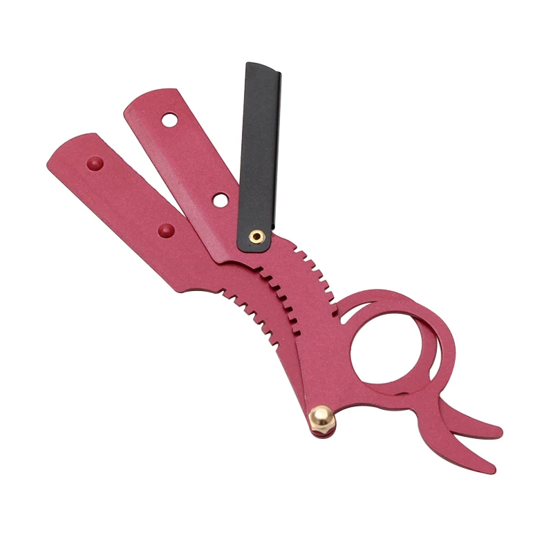 Barbiere Rasoio In Acciaio Inox Rasoio Pro Viso Rasoi Mezza Lama Shavette Coltello Pieghevole Shave Strumento