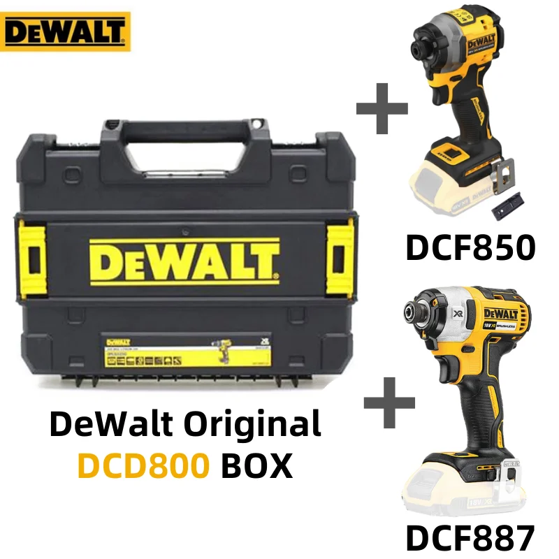 Dewalt Original Dcd800 Box Scatola Hardware Portatile Impilabile Custodia Per Strumenti Pesanti Per Dcd791 Dcd796 Dcd996 Dcd800 Dcf850 Dcf887