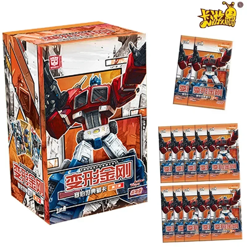 Kayou Transformers Card New Leadance Edition Optimus Prime Collection Card Boxes New Film Periferiche Confezione Regalo Giocattoli Per Bambini