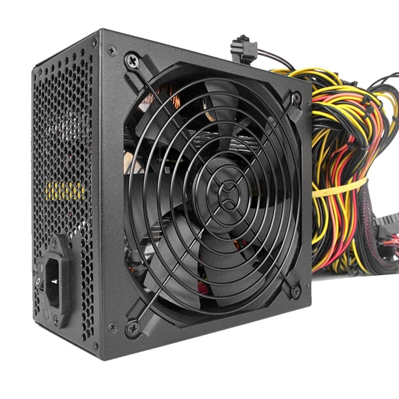 Btc Bitcoin Mining Cpu Alimentatore Psu Fonte 2000W 160V-240V Atx 95% Efficienza Miner Supporto Scheda Grafica 8 Gpu