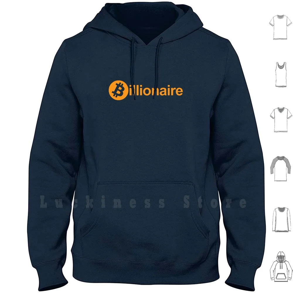 Felpe Con Cappuccio Da Billardario Di Bitcoin Bitcoin Billardario Di Lusso Bitcoin Monete Denaro Contante