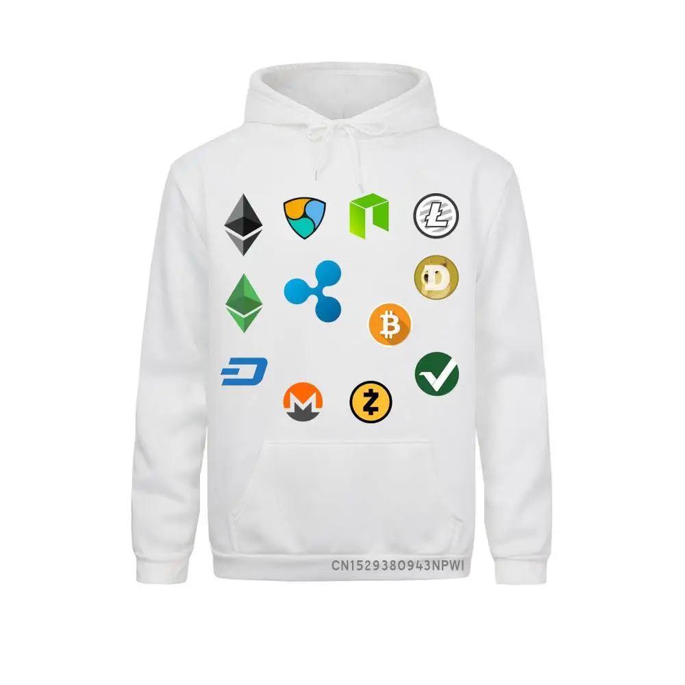 Bitcoin Cash Fork Ethereum Nem Dash Monero Zcash Mining Neo Litecoin Ripple Cryptocurrency Felpe Con Cappuccio Da Uomo Cappotti Con Cappuccio
