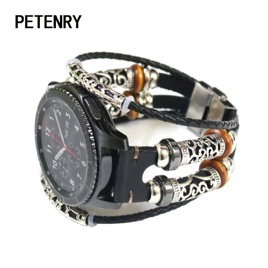 Bracciale In Pelle Per Cinturino Amazfit Gtr 4 Per Cinturino Xiaomi Amazfit Stratos / Gtr2 / Gtr 2E / Gtr 3 Pro / Gtr 47Mm