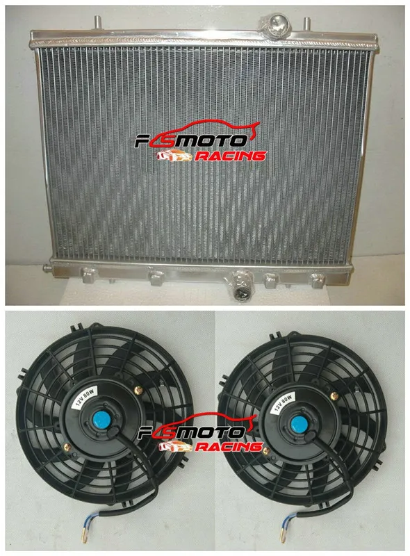 Tutto Radiatore In Alluminio + Ventola Racing Per Peuguot 206 2.0L Gti Rc S16 Manuale Mt