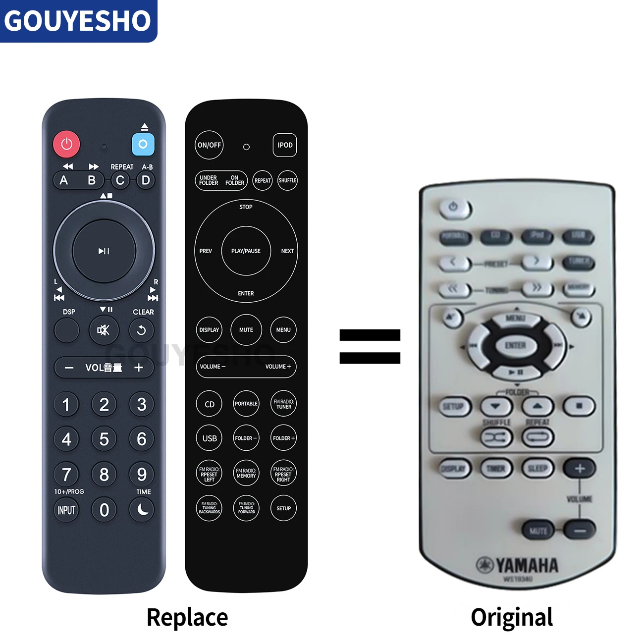 Nuovo Telecomando Sostitutivo Per Yamaha Ws19340 Crx-040 Mcr-040