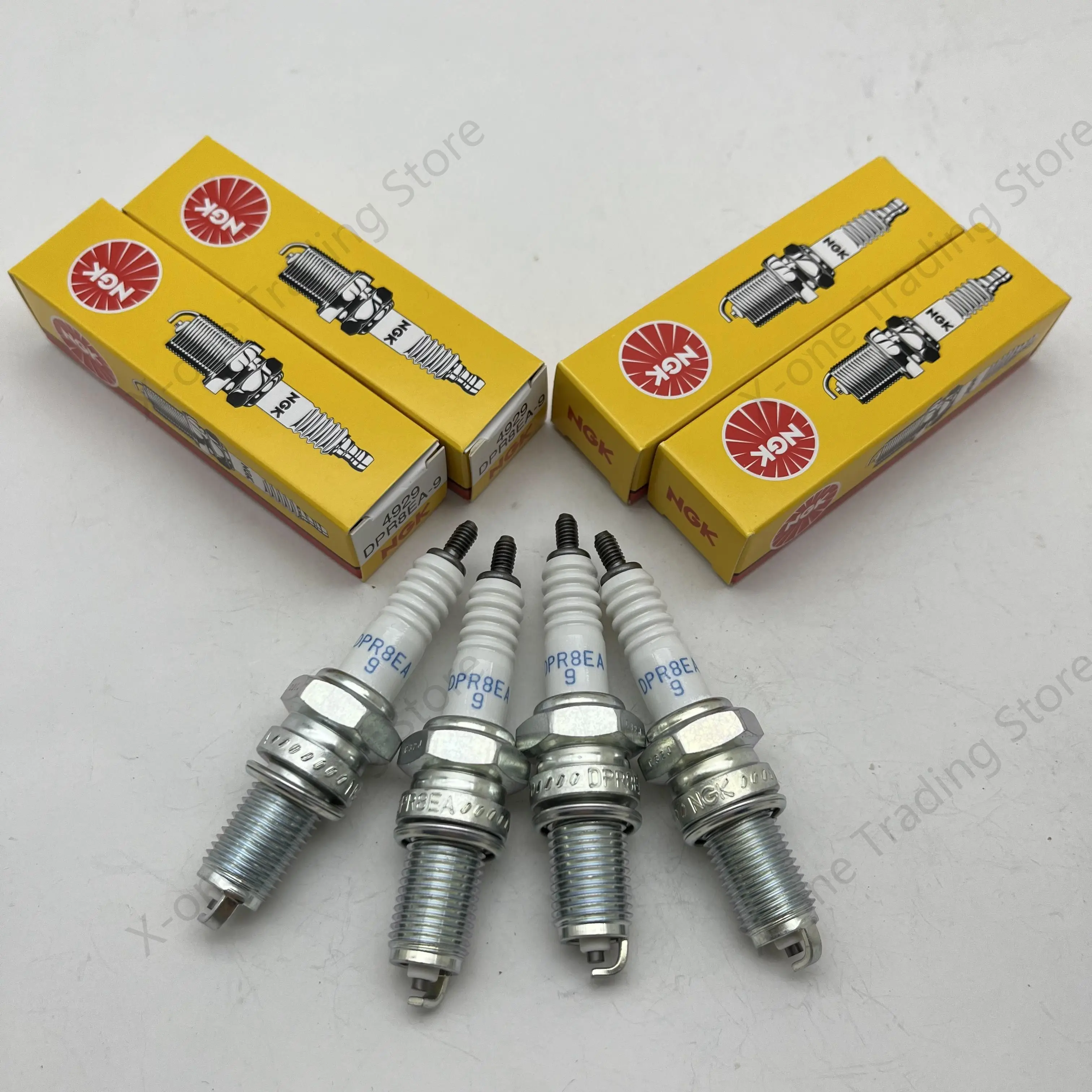 Candela Moto Originale 4 Pezzi Dpr8Ea-9 #4929 Per Xindazhou 125A Cb750