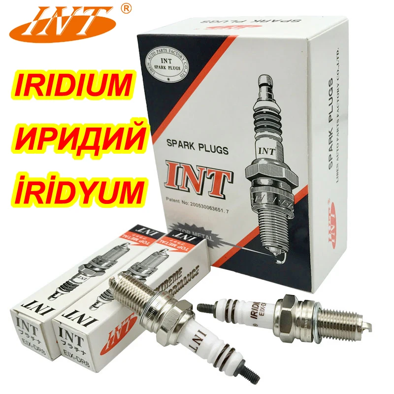 Candela Motore 2Pcs Int Iridium Eix-Dr8 Per Dpr8Eix-9 Dpr8Ea-9 Dr8Eix Dr8Ea Dr8Egp Ix24 Ix24B X24Esrz-U X24Eszu9 R6G A6Gc