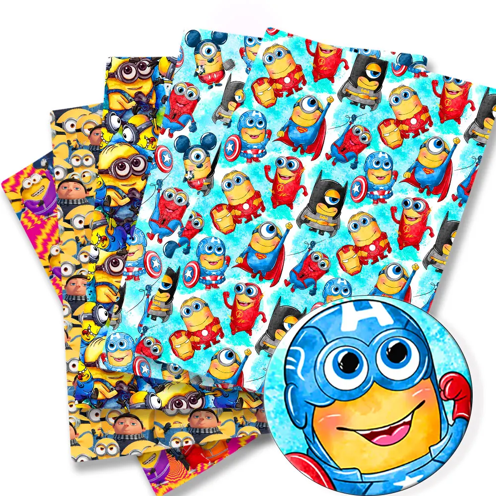 Beast Kingdom Minions Cartoon Cotton Fabric Patchwork Tissue Kid Home Textile Cucito Doll Dress Curtain Poliestere Cotton Fabric