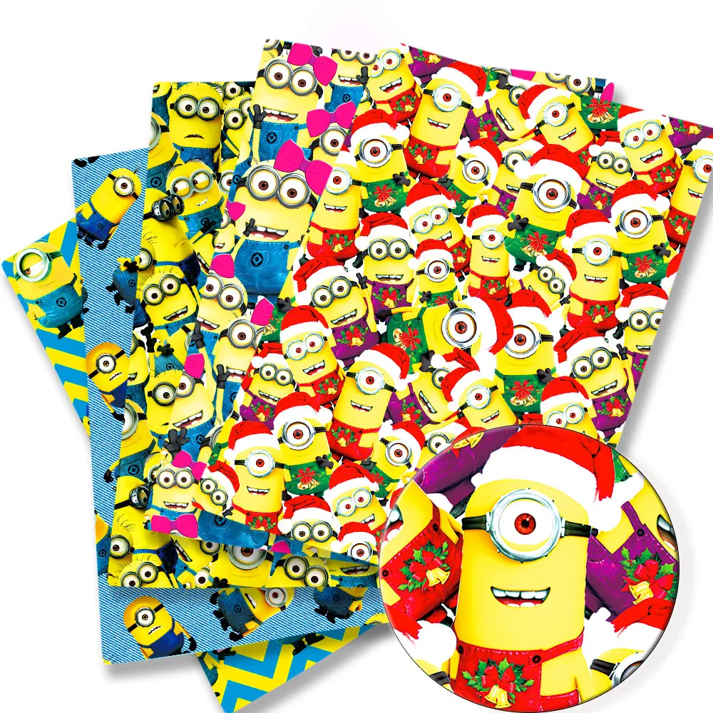 Beast Kingdom Minions Cartoon Cotton Fabric Patchwork Tissue Kid Home Textile Cucito Doll Dress Curtain Poliestere Cotton Fabric