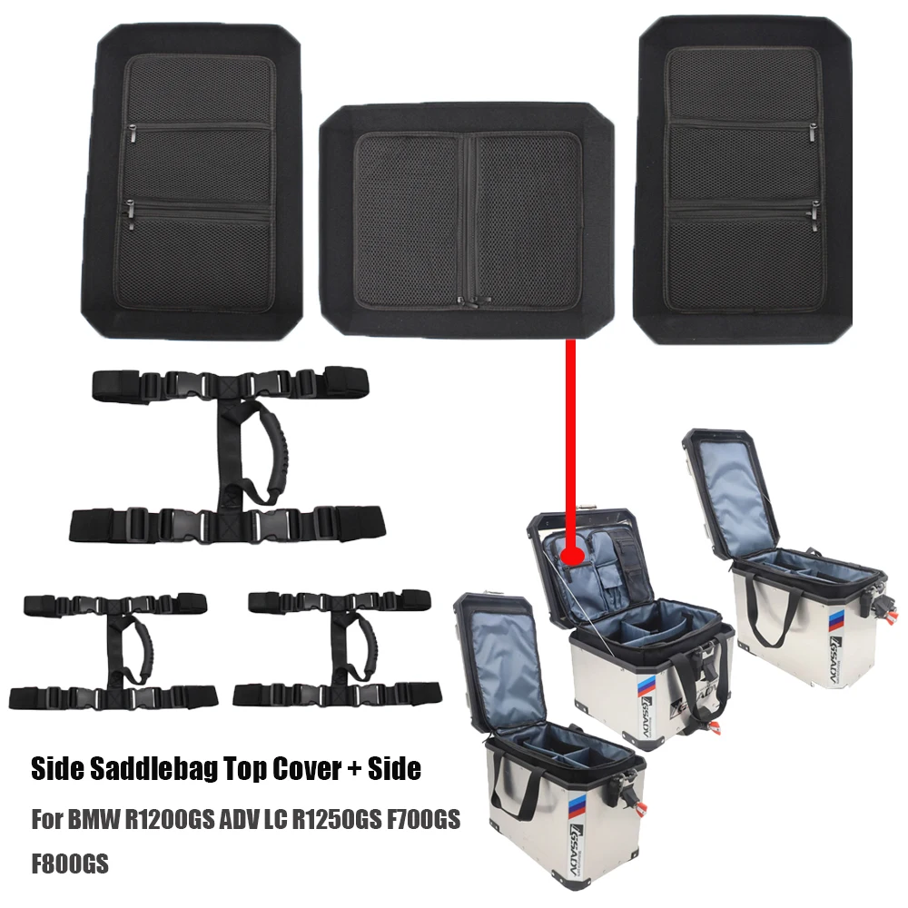 Portapacchi Interno Portapacchi Baule Bisaccia Coperchio Superiore + Maniglia Laterale Per Bmw R1200Gs Adv Lc R1250Gs F700Gs F800Gs