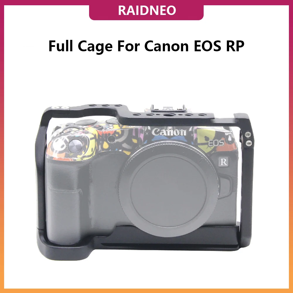 Rp Full Cage Per Canon Eos Rp Camera Vlog Video Shoot Stabilizzatore Cage Frame Rig Con Arri 1/4 3/8 Fori Per Supporto Monitor Flash