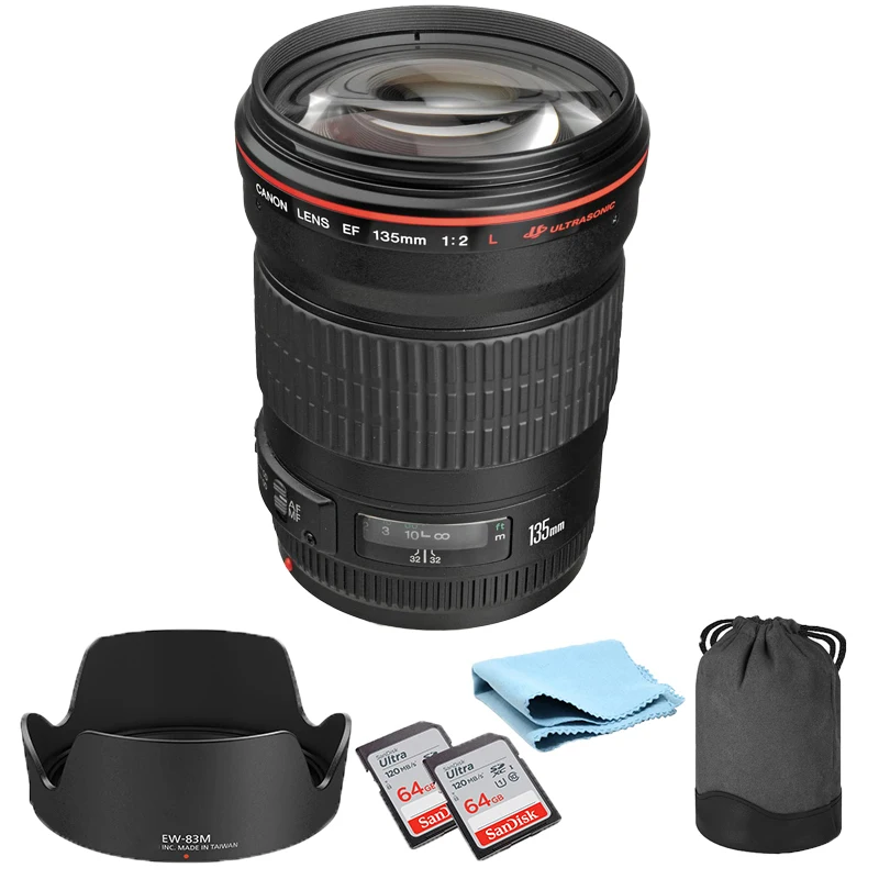 Obiettivo Canon Ef 135Mm F/2L Usm Full Frame Prime Lens Per Fotocamere Canon Eos Slr Per Montaggio Canon