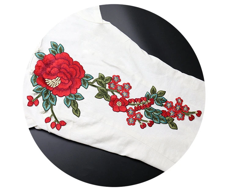Qualità Parches Toppe Para La Ropa Fiore Ricamato Patch Per I Jeans Cuce Sulle Patch Per Abbigliamento Parches Bordados Ropa