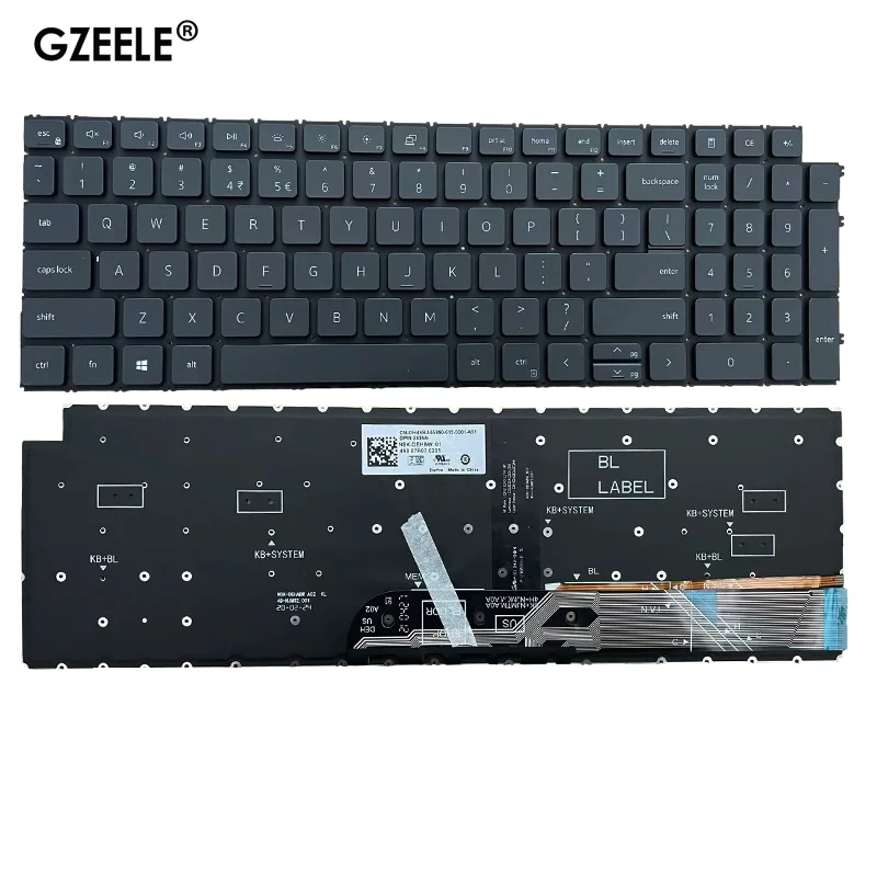 Us Tastiera Del Computer Portatile Per Dell Inspiron 15 3510 3515 3520 3525 5510 5515 P106F Retroilluminazione