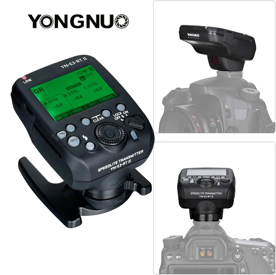 Yongnuo Yn-E3-Rt Ii On-Camera Flash Speedlite Trasmettitore Radio Trigger Per St-E3-Rt 600Ex-Rt Ii Yn968Ex-Rt Yn686Ex-Rt Yne3-Rx