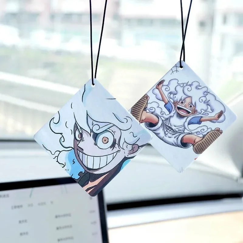 One Piece Nika Rufy Gear 5 Car Fragrance Anime Car Long-Lasting Aromaterapia Fragranza Ciondolo Decorazione Deodorizzazione Per Auto