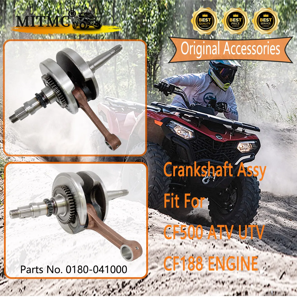 Albero Motore Per Cf Atv Utv Moto Cf500 X5 Atv Engine Cf188 Atv Utv Cf Go Kart Quad 0180-041000