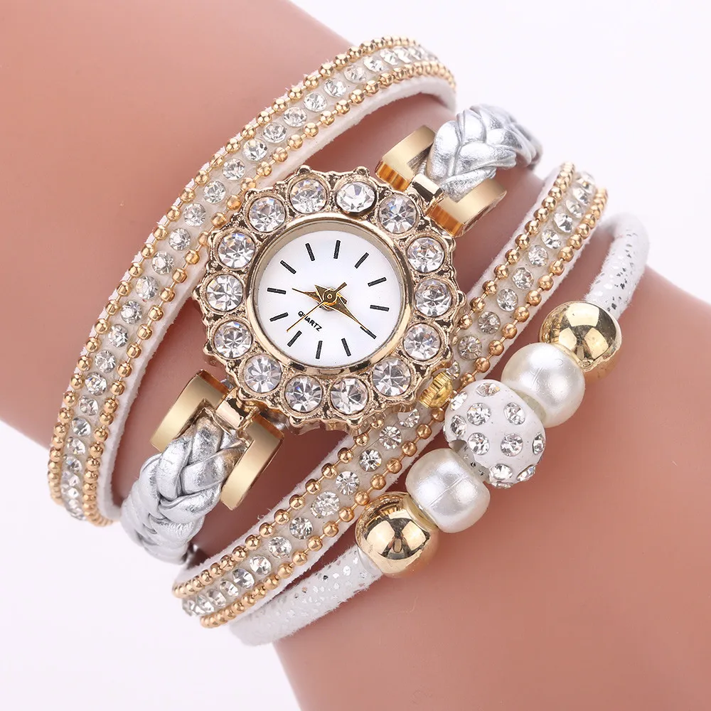 Top Brand Luxury Women Watches Fashion New Vintage Weave Wrap Quartz Casual Orologio Da Polso Bracciale Per Donna Reloj Mujer 2022