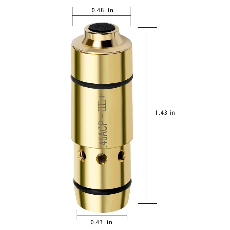 Tactical Training Laser Bullet 9Mm 9X19Mm Bore Sight Cal Per Addestramento Al Tiro A Secco 380Acp Caccia Red Dot Laser Training Boresight