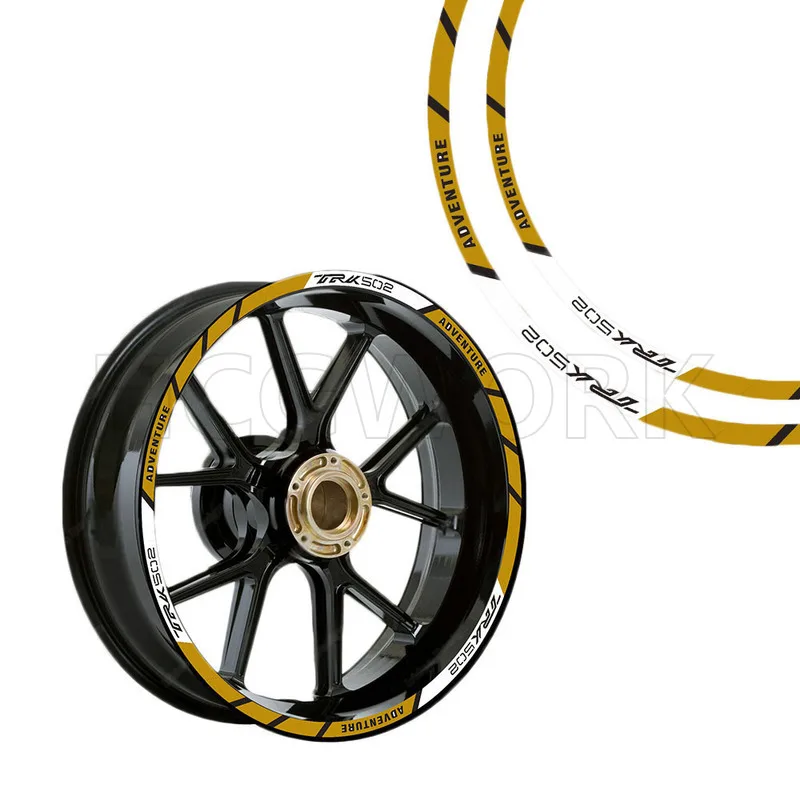 Motorcycle Accessories Wheel Hub Wheel Rim Sticker Reflective Stickers Waterproof For Benelli Trk502 Trk502X Adv