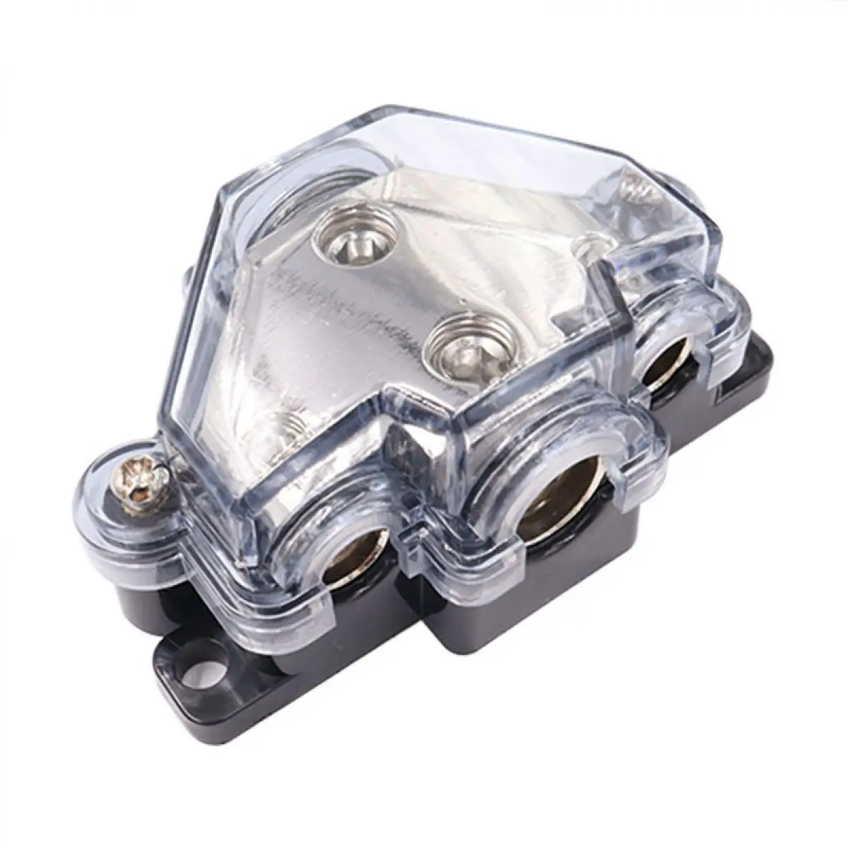 1  In 2 / 3 / 5 Ways Out Way Power Distribution Block 0/2 Gauge 4/8 Gauge Out Car Audio Splitter Power Ground Distributor Blocks