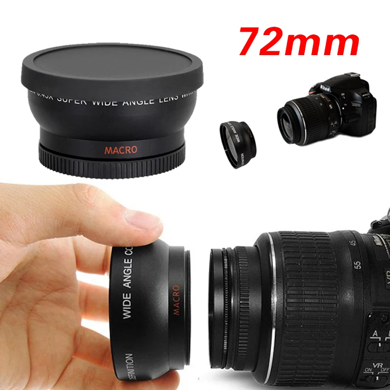 72Mm 0.45X Super Macro Grandangolare Fisheye Macro Fotografia Lens Per Canon Nikon Sony Pentax Dslr Slr 72 Mm Discussione Lente