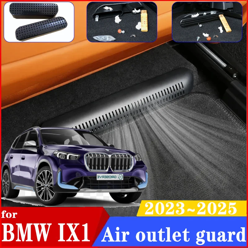 Per Bmw Ix1 2023 Accessori X1 2024 2025 2 Pezzi Auto Sotto Il Sedile Coperture Per Condotti Del Condizionatore D'Aria Protezione Del Cappuccio Accesso