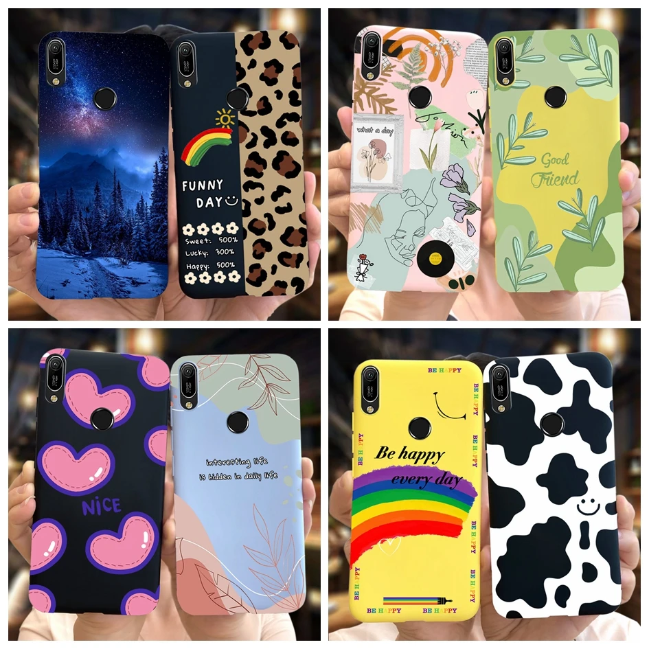 Per Huawei Y6 2019 Custodia Mrd-Lx1 Mrd-Lx3 Y6 Prime 2019 Cover New Fashion Art Painted Phone Case Per Huawei Y6 Pro Y6Pro 2019 Capa