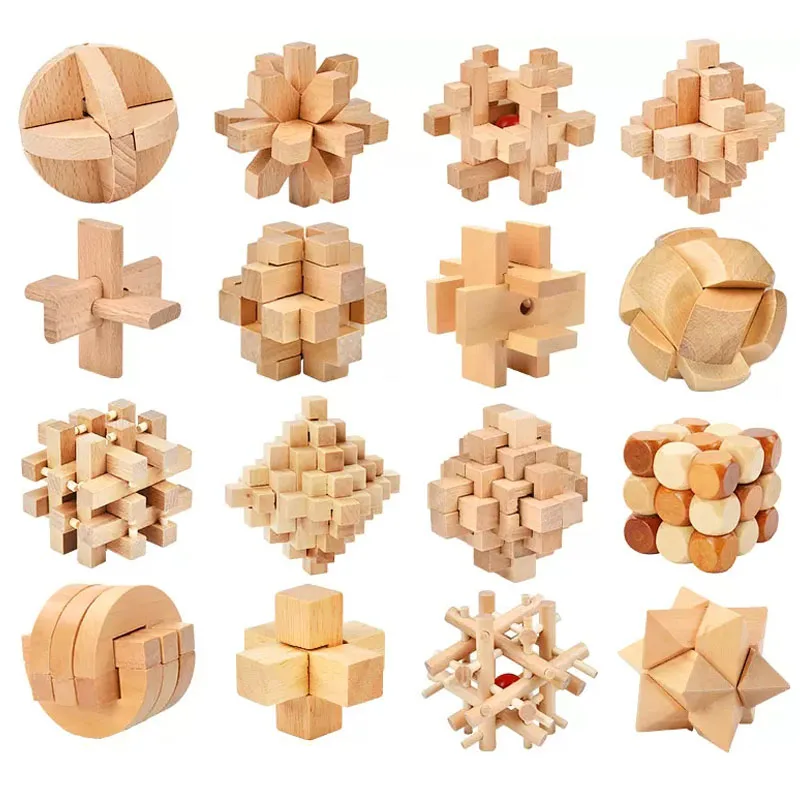 Puzzle In Legno Casse Tete Rompicapo Giochi Iq Bambini Adulto Luban Lock Giocattoli Intellettuali Educativi Muslimamadera