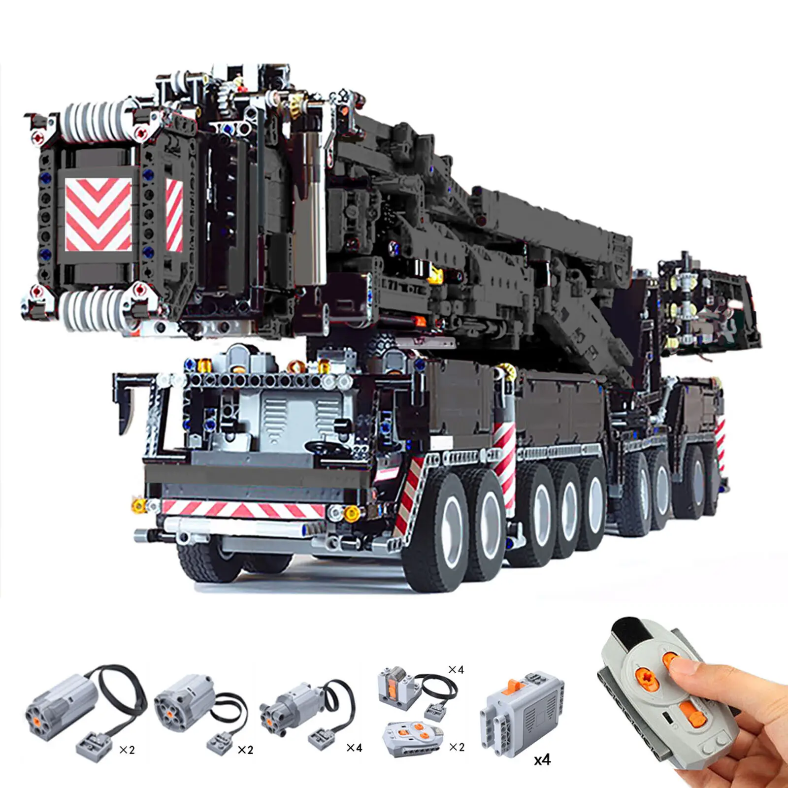 Rc Liebherr Ltm 11200 Gru Con Funzioni Di Alimentazione 8128 Pezzi Moc Build Gift