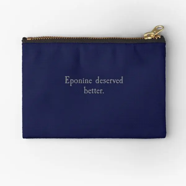 Les Miserables Eponine Meritato Better Zipper Pouches Bag Women Small Cosmetic Money Men Portafoglio Pocket Pure Storage Socks