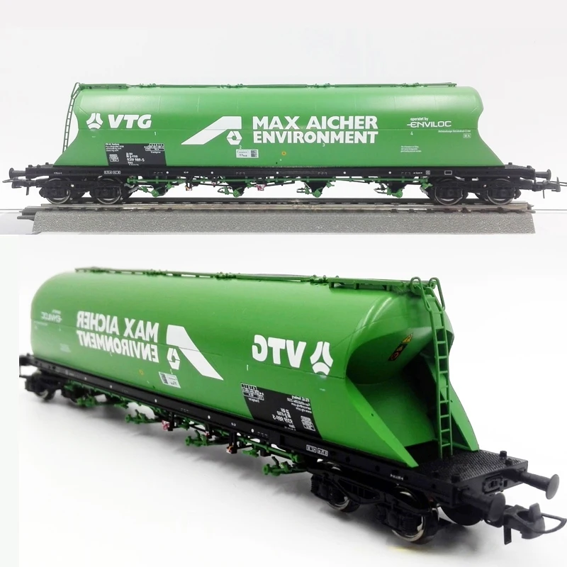 Roco Train Model 76704 Ho Green Silo Carriage Cargo Transport Vehicle Vtg