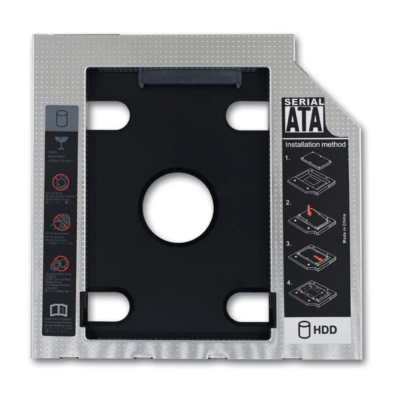 Tishric 9.5 12.7 Millimetri Hdd Caddy Alluminio Universa Sata 3.0 2.5 "Ssd Cd Dvd Per Hdd Caso Optibay Recinzione Cd-Rom Dispari
