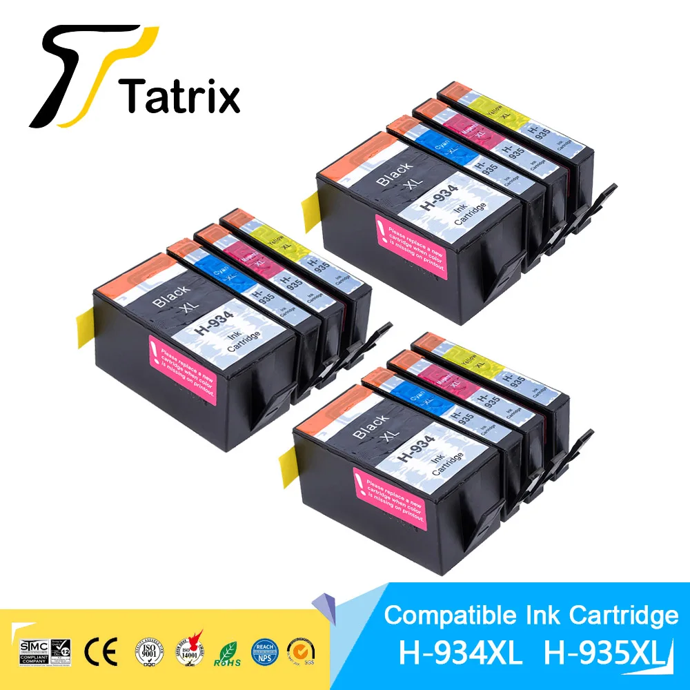12 Pezzi Per Cartuccia D'Inchiostro Compatibile Hp 934Xl 935 Xl Per Stampante Hp Officejet Pro 6230/6830/6835/6812/6815/6820
